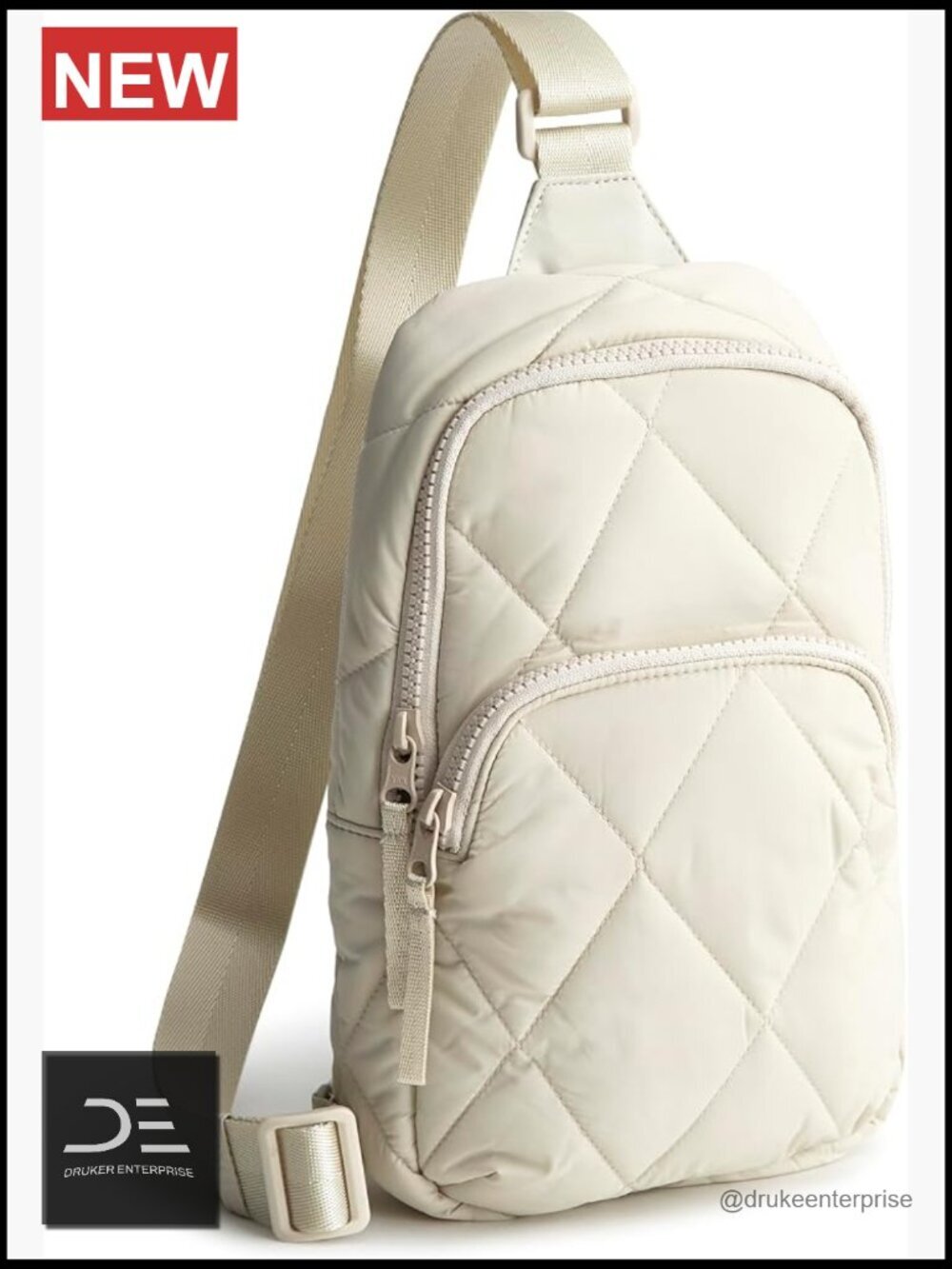 Featherweight Sling Backpack, Recycled Nylon, Water Repellent, Adjustable Strap
